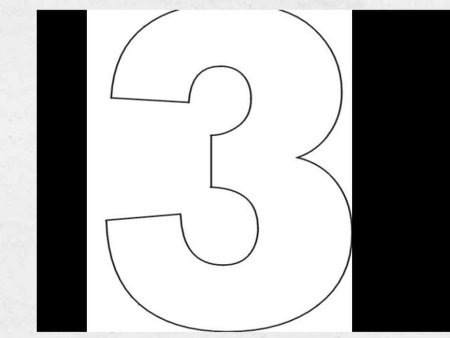 Макет цифры 3