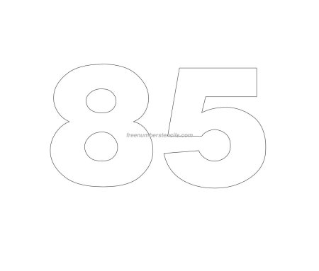 Цифра 35 трафарет