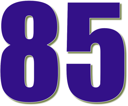 85 Лет цифры