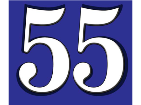 Красивые цифры 55