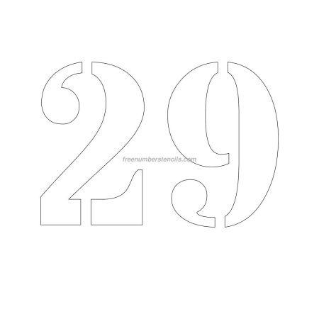 Цифра 26 трафарет