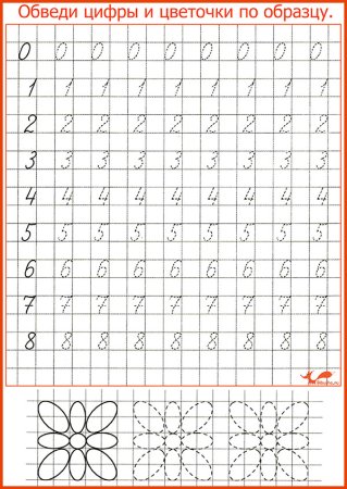 Как правильно писать цифры для дошкольников