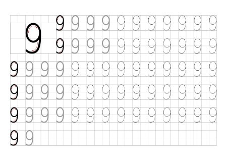 Трафарет для написания цифр (46 фото)