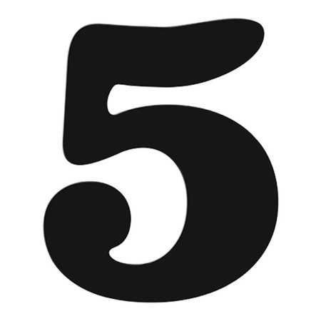 Цифра DUCKANDDOG маленькая 70х65 мм сталь цвет черный