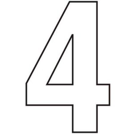Цифра 1 трафарет