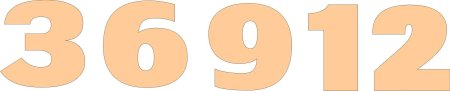 Цифры для циферблата