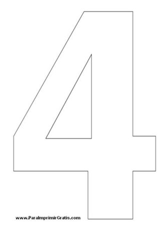 Цифра 1 трафарет