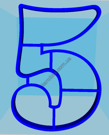 Пряник цифра 5