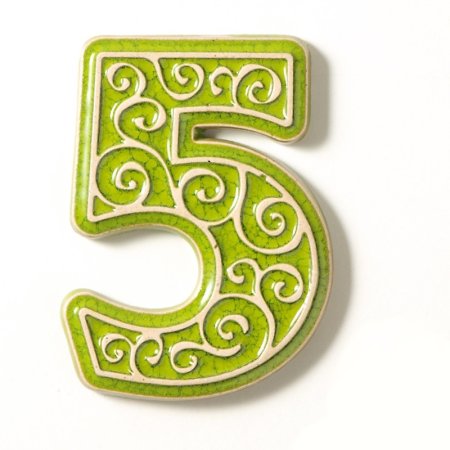 Цифра 5 красивая