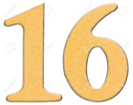 Цифра 16 трафарет для торта
