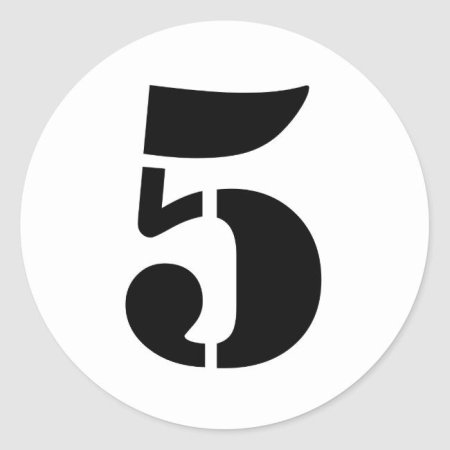 Трафарет для цифр размером 5см