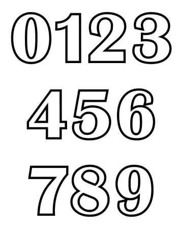 Трафарет "цифры"