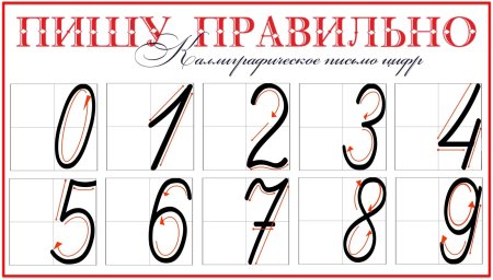 Как пишутся цифры прописью