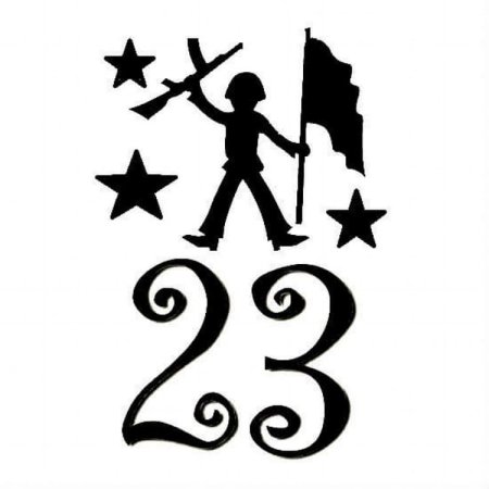 Вырезки на окна к 23 февраля