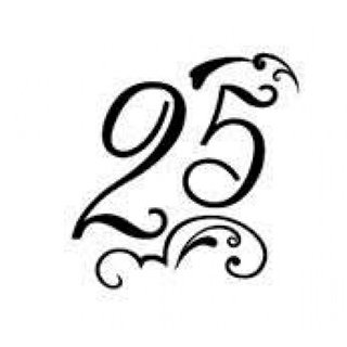 Трафарет 25 лет