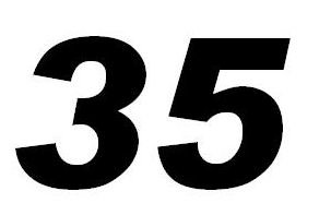 Трафарет цифры высота 15 см