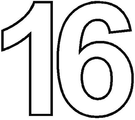 Цифра 13 раскраска