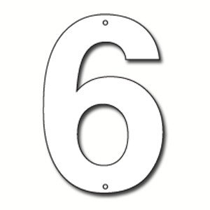 Цифра 6 трафарет