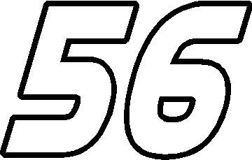 Трафарет цифры 53 (45 фото)