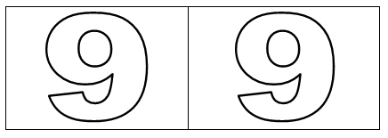 Штриховка цифра 9