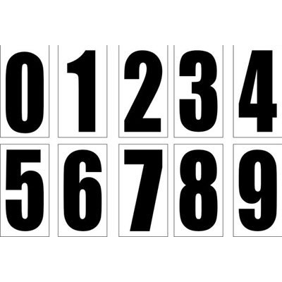 Трафарет цифры для маек (42 фото)