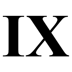 Римская цифра 9