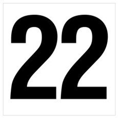 Цифра 22 красивая
