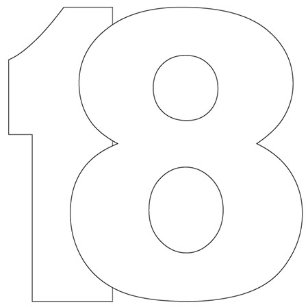 Трафарет 8 для торта
