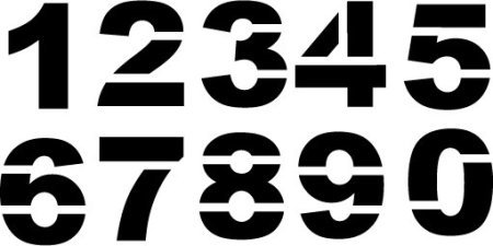 Макет цифры 3