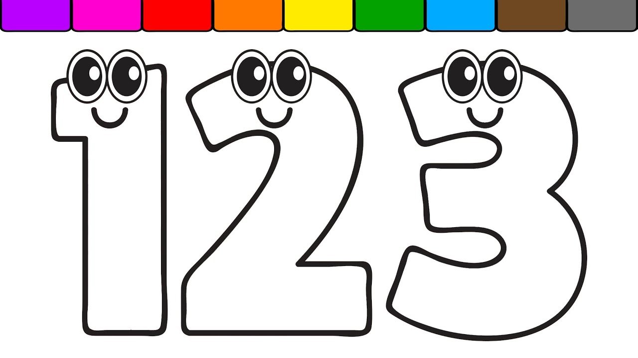 003 2. Раскраска цифры. Цифры с глазками для детей. Раскраски для малышей цифры. Веселые цифры: раскраска.