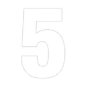 Цифра 6 трафарет для вырезания