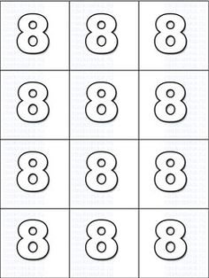 Цифра 8 и 9