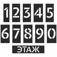 Цифры для нанесения трафарета