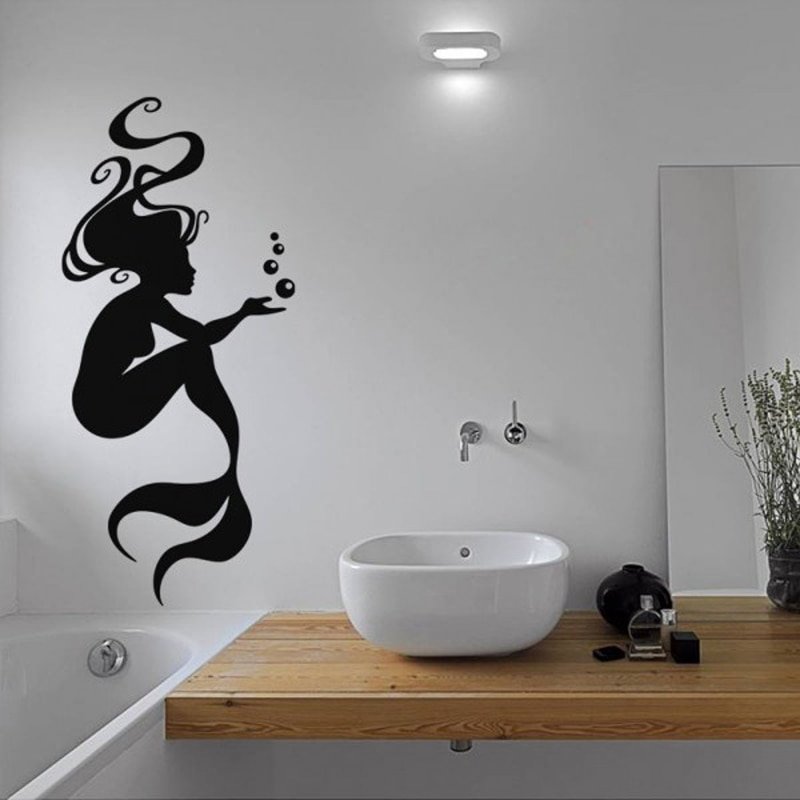 Трафареты для декора стен в ванной (34 фото)