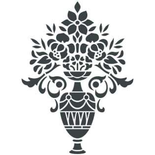Орнамент для вазы трафарет