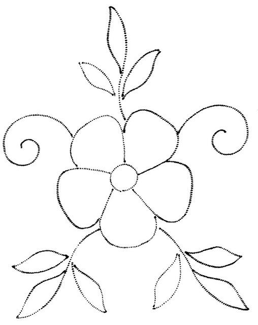 Трафарет цветка для вышивания для детей простой (47 фото) » Шаблоны длявырезания и векторы для презентаций - Гризли.Клаб