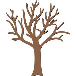 Коричневое дерево без листьев