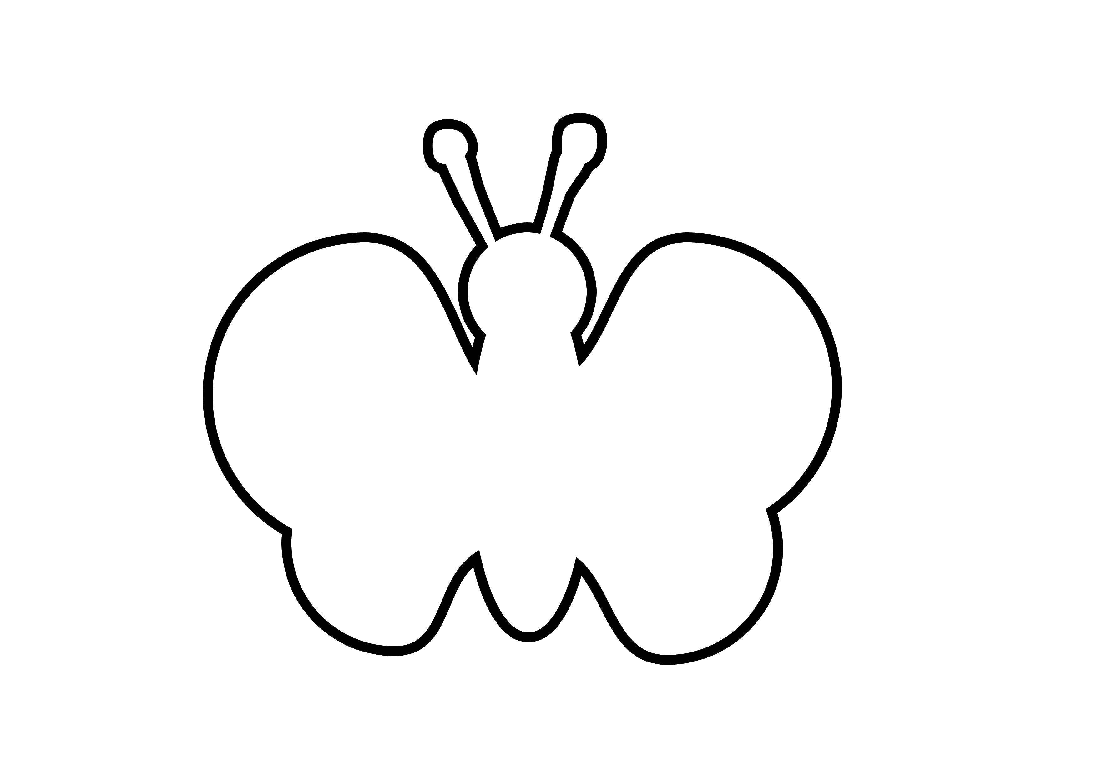 Самый простой шаблон. Бабочка раскраска для детей. Трафареты для малышей. Контур бабочки для раскрашивания. Трафарет бабочки для вырезания.