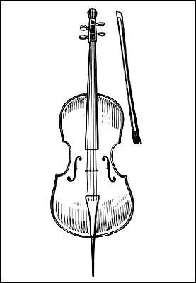 Трафарет скрипки для детей (41 фото)