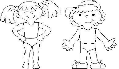 Фигура мальчика и девочки