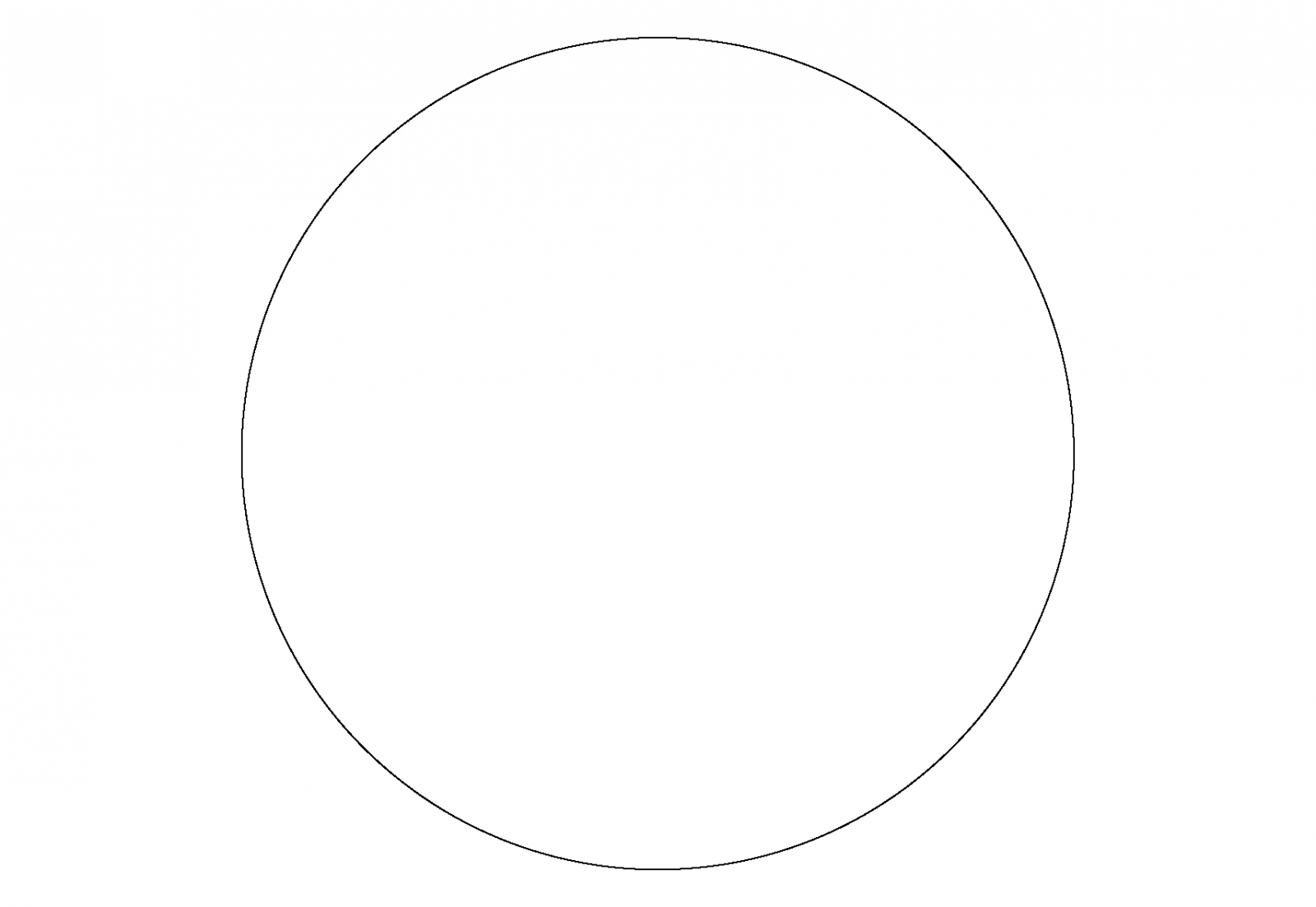 Черный круг без фона