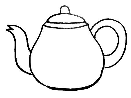 Чайник Гжель раскраска