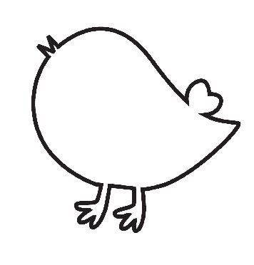 Цыпленок раскраска для детей