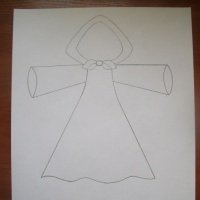 Рисование кукла Масленица