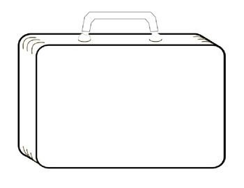 Трафарет чемоданчика для рисования (34 фото)