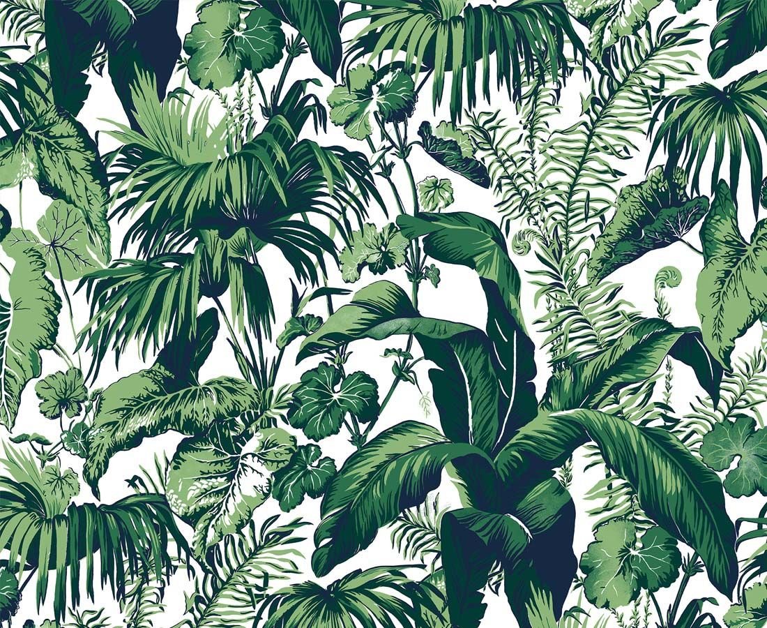Тропические листья паттерн