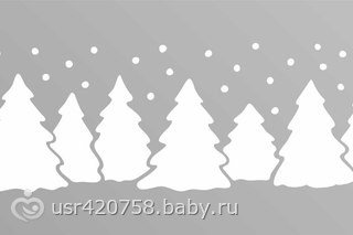 Трафареты на окна новогодние сугробы
