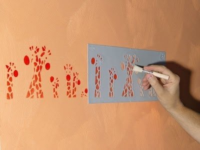 Трафареты для покраски губкой