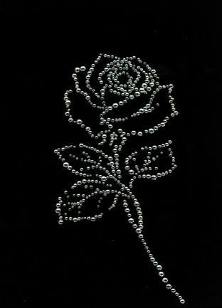 Роза из страз