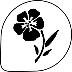 Трафарет цветов для торта